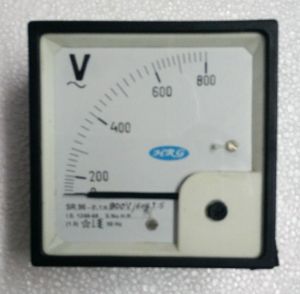 square analog panel meter