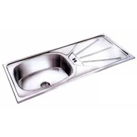 Single Bowl Kitchen Sink with Drip Tray