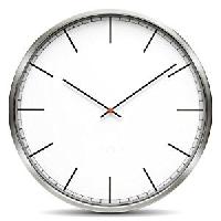 Stainless steel clock