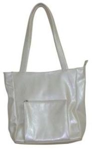 White Art Leather Bag