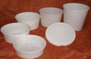 Round Disposable Plastic Containers