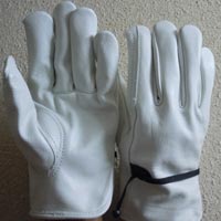 cow grain leather gloves