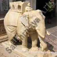 Sand Stone Elephant Statues