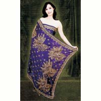 Designer Crepe Saree