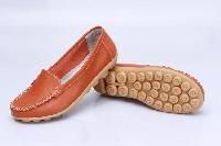 leather flat shoes