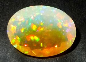 Faceted Ethiopian Fire Opal Gemstones