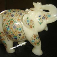 Marble Inlay Elephant