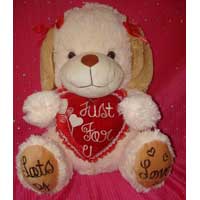 Stuffed Puppy With Heart