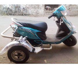 TVS zest 110 side wheel attachment