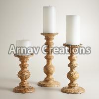 Wooden Candle Holders