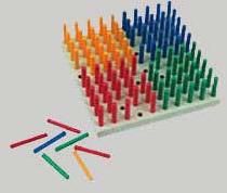 Tall Stacker Pegs & Pegboard Set