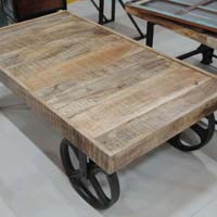 Mango Wood Trolley