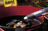 Hot air blower for Barbecuing.