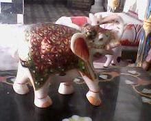 Marble Elephant Statue