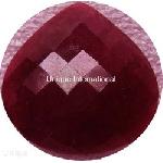 Dyed Ruby Heart Shape Cut