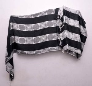 Viscose Black & White Stoles