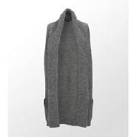 sleeveless knit cardigan