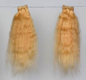 Weft Blonde Hair