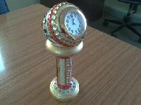 Marble 2 Pc Pillar Clock