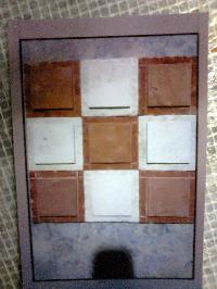 Agra Red Dholpur Beige Mosaic, Scorpio Brown Marble
