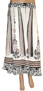 Women Long Beach Cotton Wrap Skirts