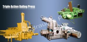 triple action baling press