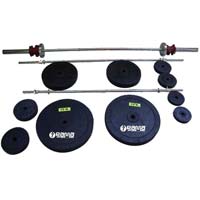Weight Lifting Set Rubber  Weights 187 Kg