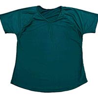 Cotton V Neck Women T Shirt