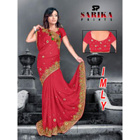 Embroidered Georgette Sarees