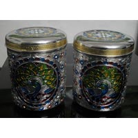 Meenakari Steel Containers