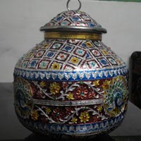 Meenakari Steel Kalash