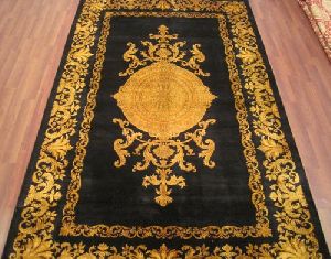 Black Gold Silk Carpets