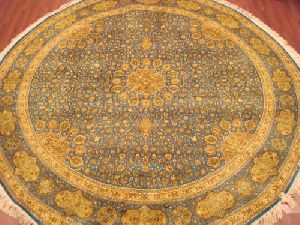 Round Silk Carpets