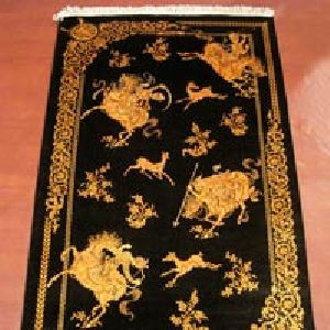 Kashmiri Handmade Silk On Silk Carpets