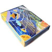 educational board game space race and river bridge combo