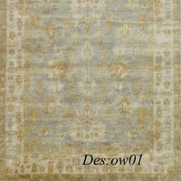 Hand knotted oushak rugs