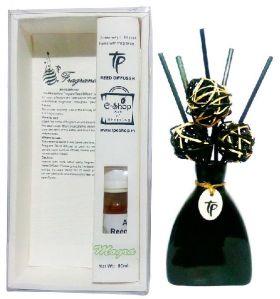 TP-Aroma Reed Diffuser- Mogra Flavour- Black  Pot