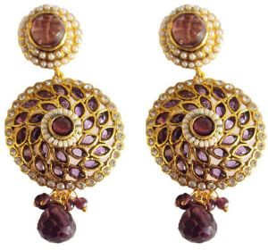 Purple Antique Earrings