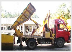 Desilting Machine With Tipping Container