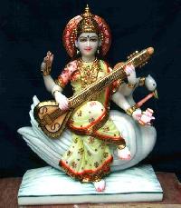 Saraswati Marble Statue