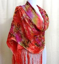 silk rayon shawls