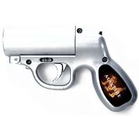 silver pepper spray gun