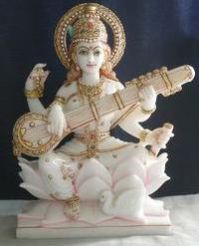 marble saraswati statues