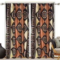 Veinna 224 Brown Curtains
