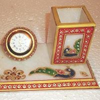 Marble Pen Card Holder, Watch Stand