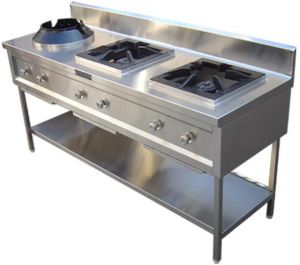 Three Burner Cooking Range