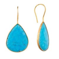 925 Sterling Silver Natural Turquoise Gemstone Earring