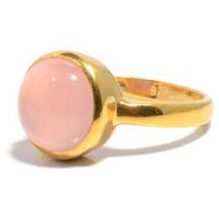 Pink Chalcedony Gemstone ring