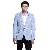 MSG Sky Blue Solid Party Blazers