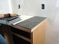Granite tile countertop